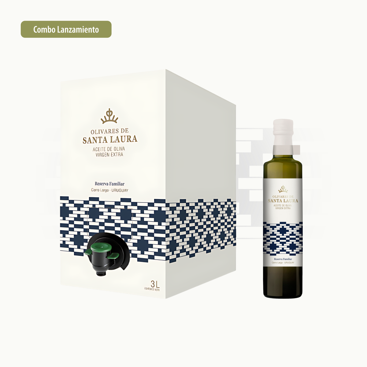 Combo Lanzamiento — Bag in Box 3L Reserva Familiar + botella 250 ml de Regalo — Olivares de Santa Laura